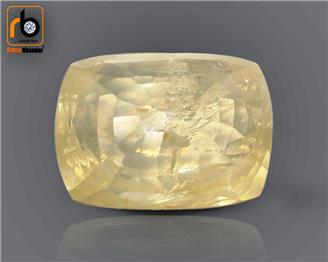 Natural Unheated & Untreated Certified Yellow Sapphire (Pokhraj) 5.56 CT. ( 89591 )